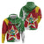 Personalized Suriname Independence Day Zip Hoodie Coat Of Arms - Flag Style - Wonder Print Shop