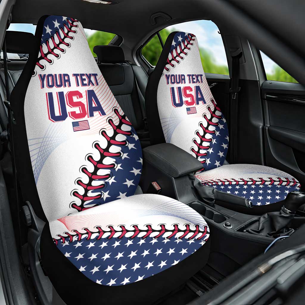 Custom Baseball 2024 USA Car Seat Cover Go United States - Wonder Print Shop