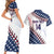 Custom Baseball 2024 USA Couples Matching Short Sleeve Bodycon Dress and Hawaiian Shirt Go United States - Wonder Print Shop