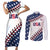 Custom Baseball 2024 USA Couples Matching Short Sleeve Bodycon Dress and Long Sleeve Button Shirt Go United States - Wonder Print Shop