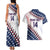 Custom Baseball 2024 USA Couples Matching Tank Maxi Dress and Hawaiian Shirt Go United States - Wonder Print Shop