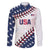 Custom Baseball 2024 USA Family Matching Long Sleeve Bodycon Dress and Hawaiian Shirt Go United States - Wonder Print Shop