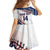 Custom Baseball 2024 USA Family Matching Off The Shoulder Long Sleeve Dress and Hawaiian Shirt Go United States - Wonder Print Shop