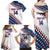 Custom Baseball 2024 USA Family Matching Off Shoulder Maxi Dress and Hawaiian Shirt Go United States - Wonder Print Shop