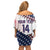 Custom Baseball 2024 USA Family Matching Off Shoulder Short Dress and Hawaiian Shirt Go United States - Wonder Print Shop