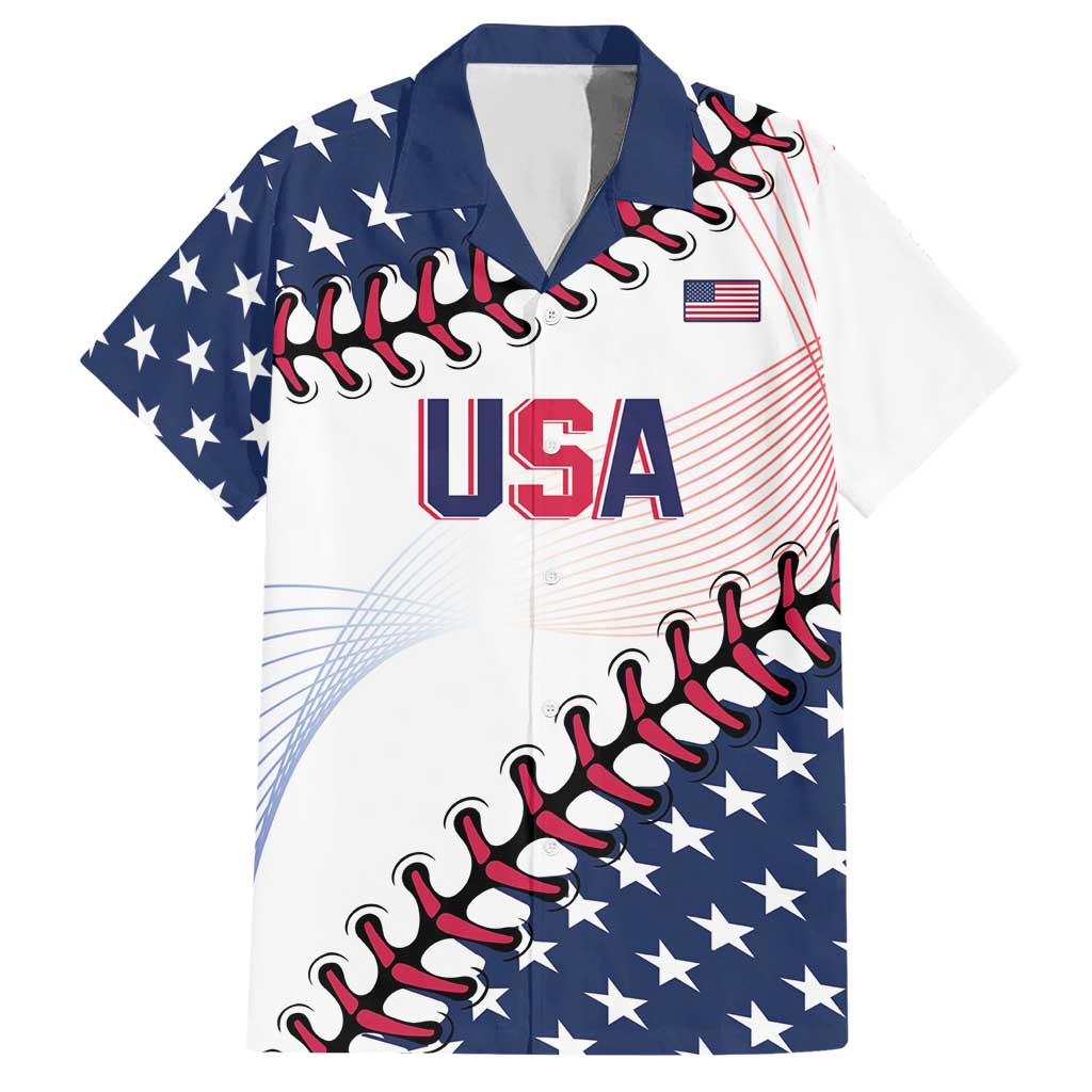 Custom Baseball 2024 USA Hawaiian Shirt Go United States - Wonder Print Shop