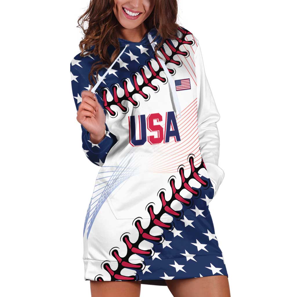 Custom Baseball 2024 USA Hoodie Dress Go United States