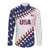 Custom Baseball 2024 USA Long Sleeve Button Shirt Go United States - Wonder Print Shop