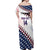 Custom Baseball 2024 USA Off Shoulder Maxi Dress Go United States - Wonder Print Shop