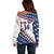 Custom Baseball 2024 USA Off Shoulder Sweater Go United States - Wonder Print Shop