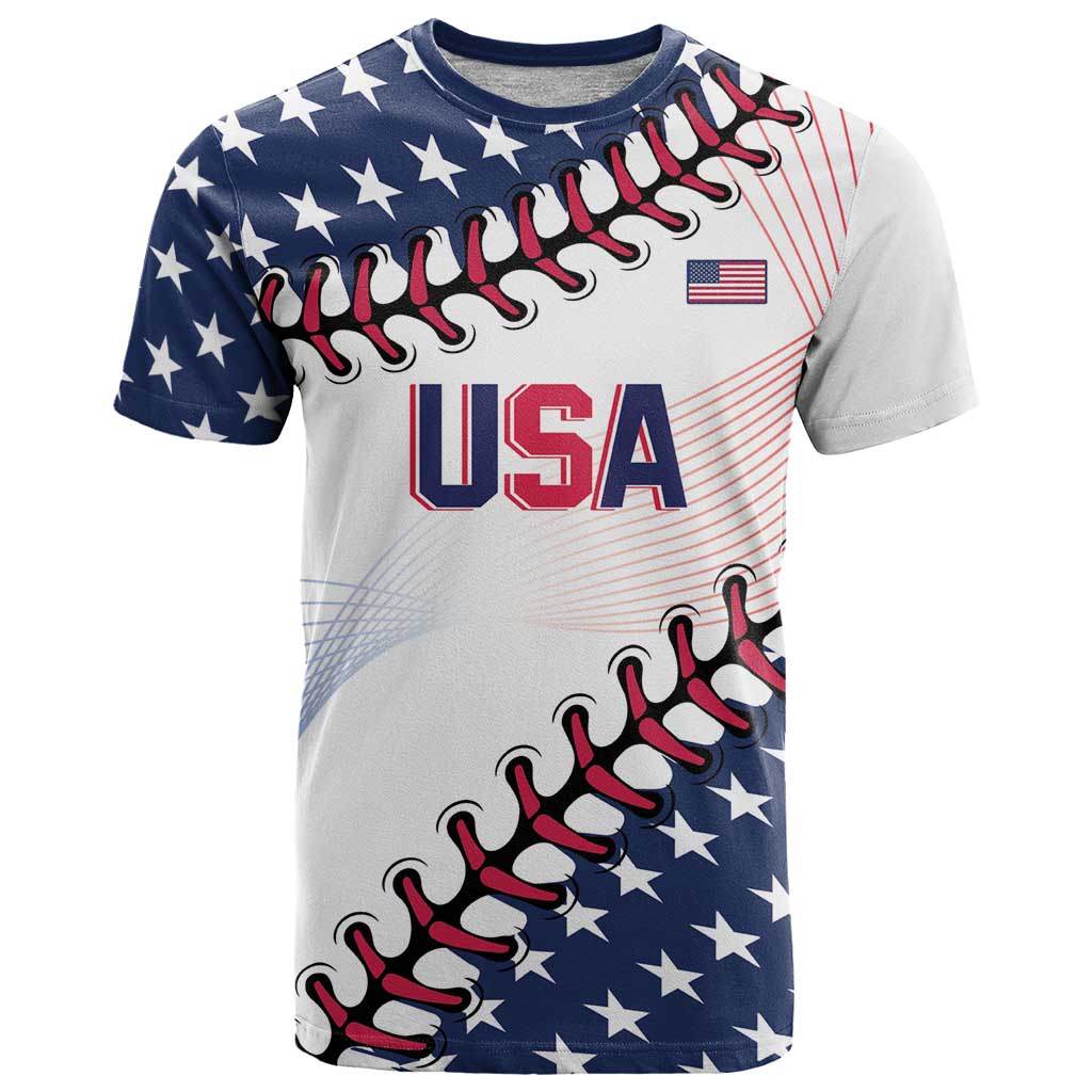 Custom Baseball 2024 USA T Shirt Go United States