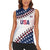 Custom Baseball 2024 USA Women Sleeveless Polo Shirt Go United States