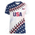 Custom Baseball 2024 USA Women V-Neck T-Shirt Go United States