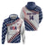 Custom Baseball 2024 USA Zip Hoodie Go United States