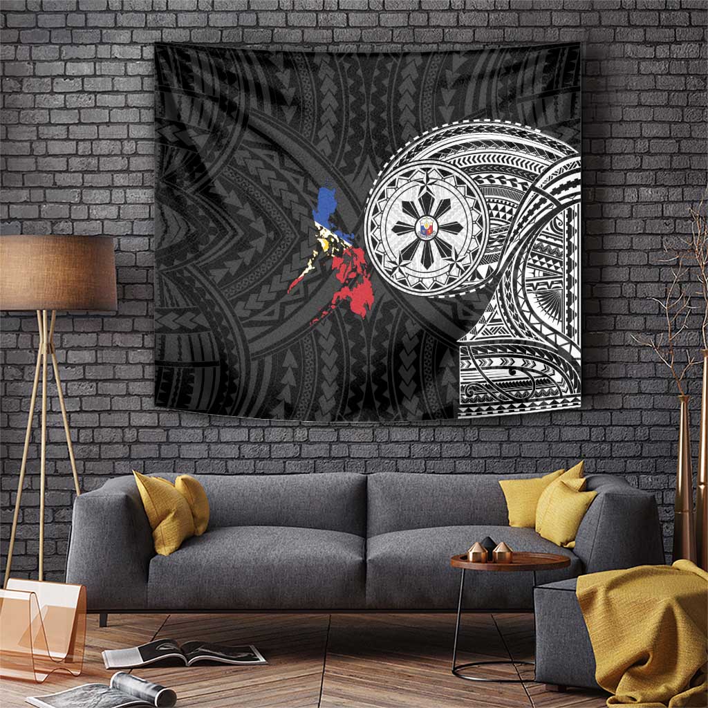 Philippines Strong Tapestry Filipino Map Polynesian Tattoo - Wonder Print Shop