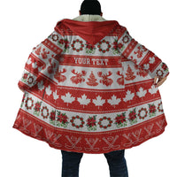Personalised Canada Christmas Cloak Canadian Moose Maple Leaf Seamless Style - Wonder Print Shop