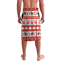 Personalised Canada Christmas Lavalava Canadian Moose Maple Leaf Seamless Style - Wonder Print Shop