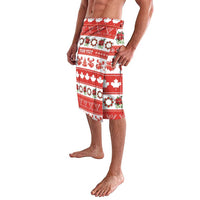 Personalised Canada Christmas Lavalava Canadian Moose Maple Leaf Seamless Style - Wonder Print Shop