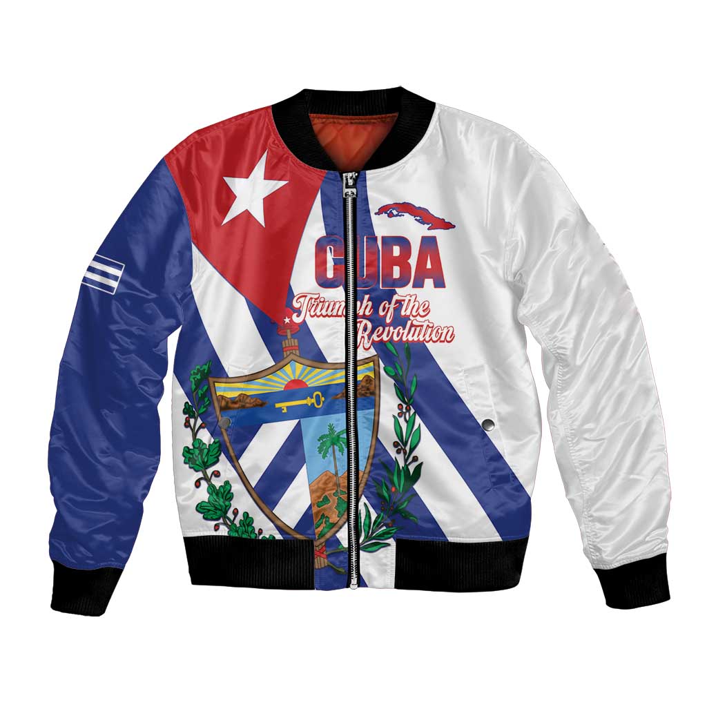 Cuba Liberation Day Bomber Jacket Triumph Of The Revolution - Wonder Print Shop