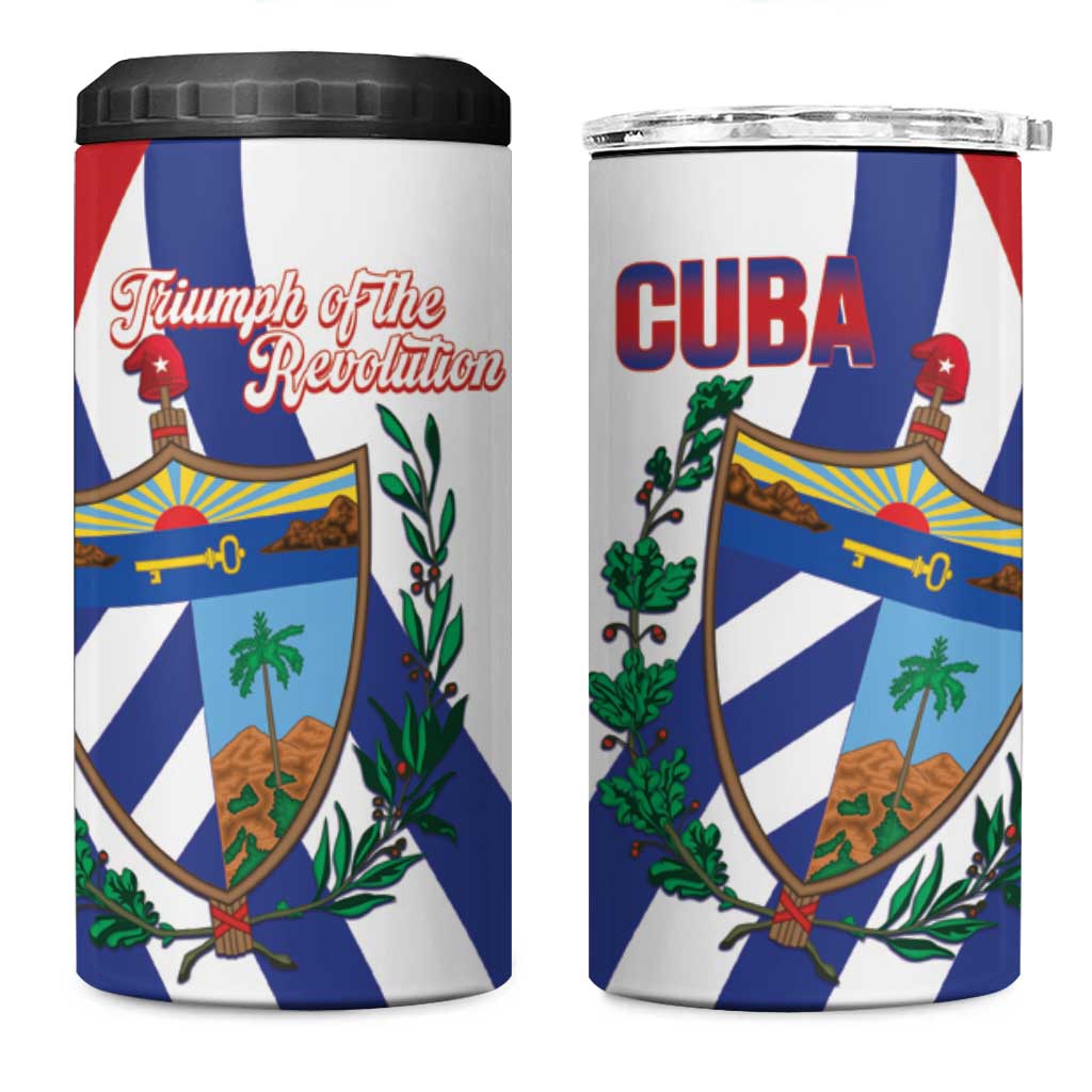 Cuba Liberation Day 4 in 1 Can Cooler Tumbler Triumph Of The Revolution