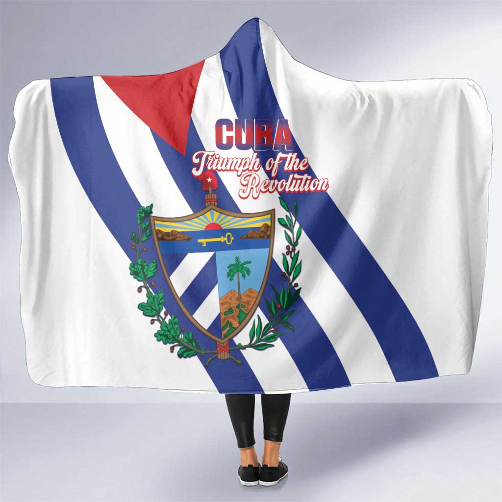 Cuba Liberation Day Hooded Blanket Triumph Of The Revolution