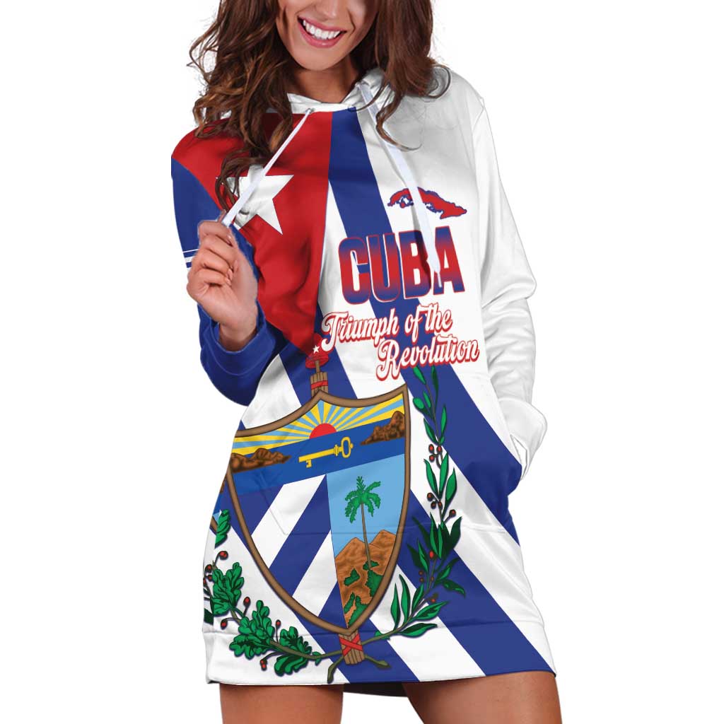 Cuba Liberation Day Hoodie Dress Triumph Of The Revolution - Wonder Print Shop