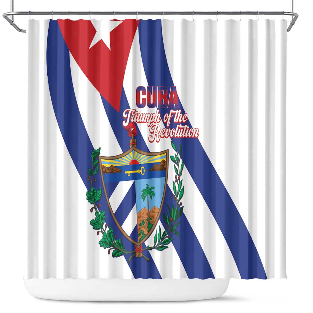 Cuba Liberation Day Shower Curtain Triumph Of The Revolution