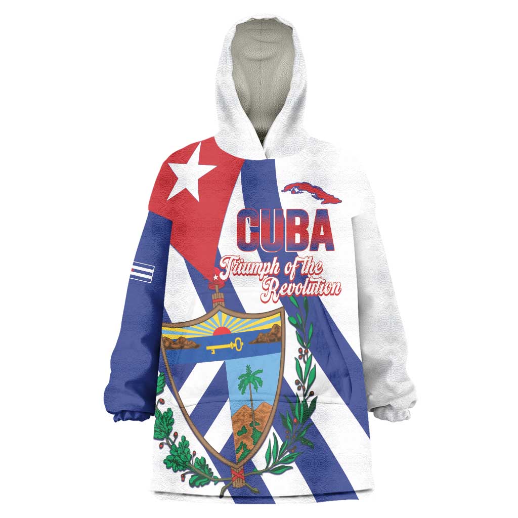 Cuba Liberation Day Wearable Blanket Hoodie Triumph Of The Revolution