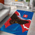 Slovakia Restoration Day Area Rug Happy 1st Of January - Slovak Golden Eagle - Wonder Print Shop