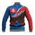 Slovakia Restoration Day Baseball Jacket Happy 1st Of January - Slovak Golden Eagle - Wonder Print Shop