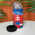 Slovakia Restoration Day 4 in 1 Can Cooler Tumbler Happy 1st Of January - Slovak Golden Eagle - Wonder Print Shop