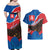 Slovakia Restoration Day Couples Matching Off Shoulder Maxi Dress and Hawaiian Shirt Happy 1st Of January - Slovak Golden Eagle - Wonder Print Shop