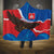 Slovakia Restoration Day Hooded Blanket Happy 1st Of January - Slovak Golden Eagle