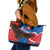 Slovakia Restoration Day Leather Tote Bag Happy 1st Of January - Slovak Golden Eagle - Wonder Print Shop