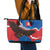 Slovakia Restoration Day Leather Tote Bag Happy 1st Of January - Slovak Golden Eagle - Wonder Print Shop