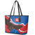 Slovakia Restoration Day Leather Tote Bag Happy 1st Of January - Slovak Golden Eagle - Wonder Print Shop