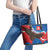 Slovakia Restoration Day Leather Tote Bag Happy 1st Of January - Slovak Golden Eagle - Wonder Print Shop