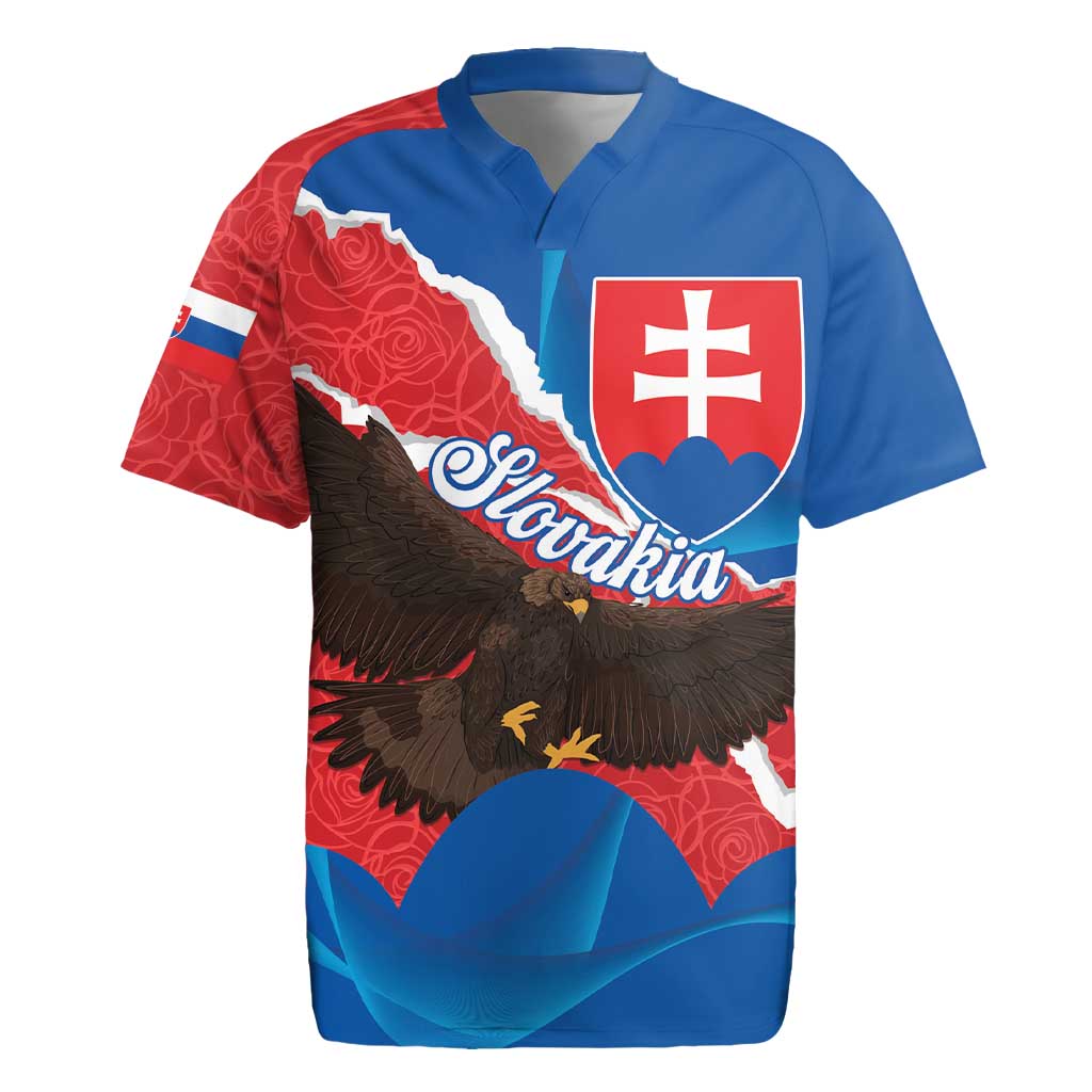 Slovakia Restoration Day Rugby Jersey Happy 1st Of January - Slovak Golden Eagle - Wonder Print Shop