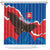 Slovakia Restoration Day Shower Curtain Happy 1st Of January - Slovak Golden Eagle