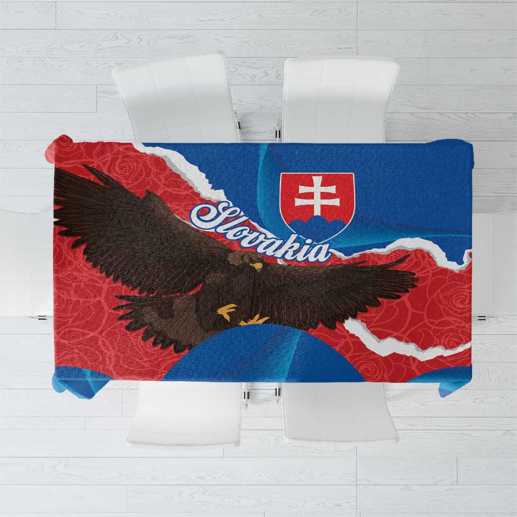 Slovakia Restoration Day Tablecloth Happy 1st Of January - Slovak Golden Eagle - Wonder Print Shop