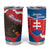 Slovakia Restoration Day Tumbler Cup Happy 1st Of January - Slovak Golden Eagle - Wonder Print Shop