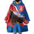 Slovakia Restoration Day Wearable Blanket Hoodie Happy 1st Of January - Slovak Golden Eagle - Wonder Print Shop