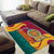 Sri Lanka Independence Day Area Rug Sri Lankan Lion Mix Sinhalese Pattern - Wonder Print Shop