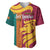 Sri Lanka Independence Day Baseball Jersey Sri Lankan Lion Mix Sinhalese Pattern - Wonder Print Shop