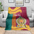 Sri Lanka Independence Day Blanket Sri Lankan Lion Mix Sinhalese Pattern