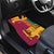 Sri Lanka Independence Day Car Mats Sri Lankan Lion Mix Sinhalese Pattern - Wonder Print Shop