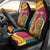 Sri Lanka Independence Day Car Seat Cover Sri Lankan Lion Mix Sinhalese Pattern - Wonder Print Shop