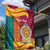 Sri Lanka Independence Day Garden Flag Sri Lankan Lion Mix Sinhalese Pattern - Wonder Print Shop