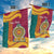 Sri Lanka Independence Day Garden Flag Sri Lankan Lion Mix Sinhalese Pattern - Wonder Print Shop