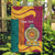 Sri Lanka Independence Day Garden Flag Sri Lankan Lion Mix Sinhalese Pattern - Wonder Print Shop